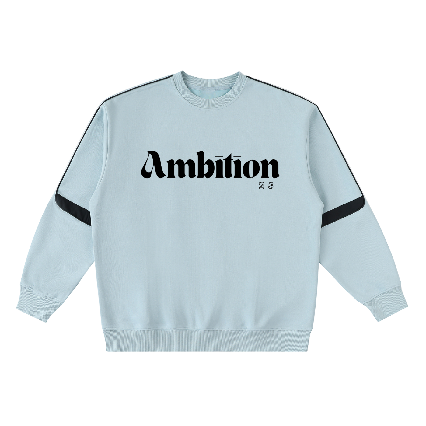 Ambition Oversized Crewneck Taped Sweatshirt Dark Logo 23