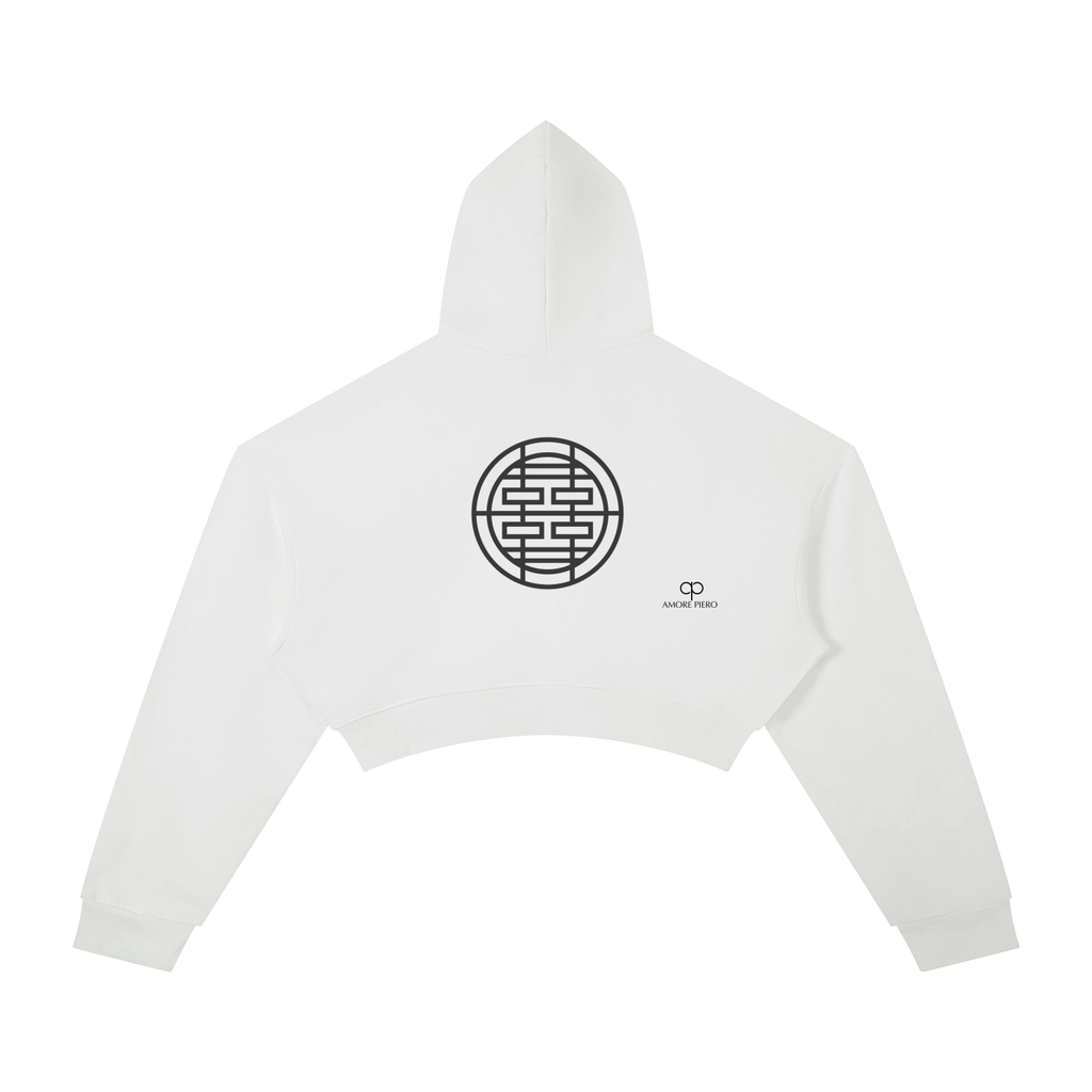 Amore Oversized Cropped Hoodie