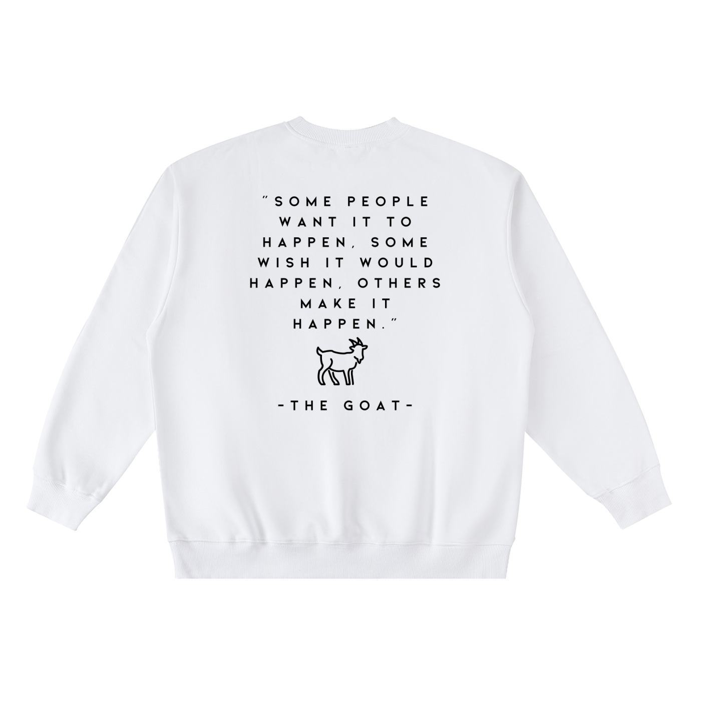 Ambition Oversized Crewneck Taped Sweatshirt Dark Logo 23