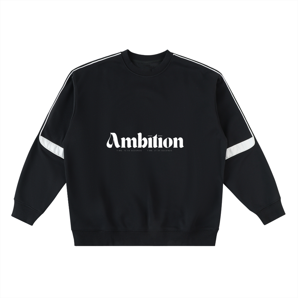 Women's Oversized Crewneck Taped Sweatshirt