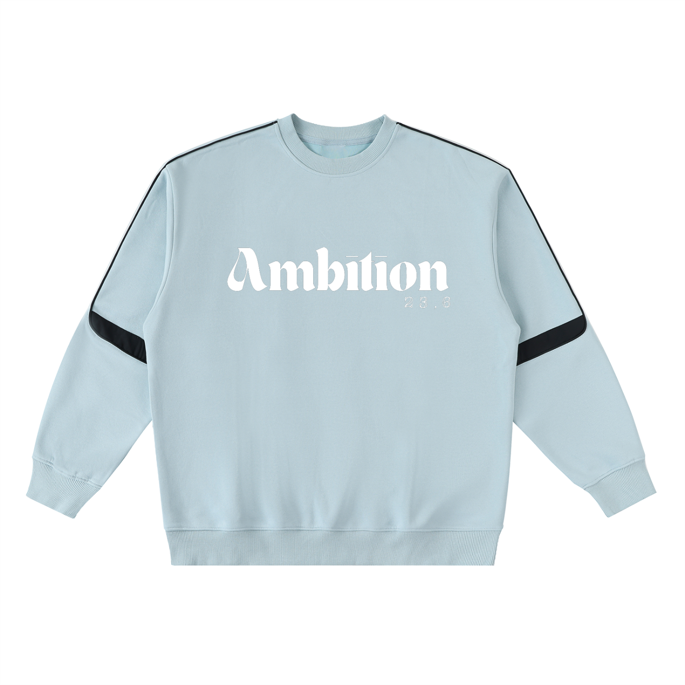 Ambition Oversized Crewneck Taped Sweatshirt Light Logo 23.6