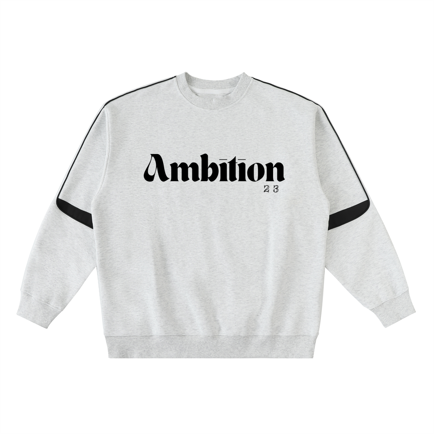 Ambition Oversized Crewneck Taped Sweatshirt Dark Logo 23