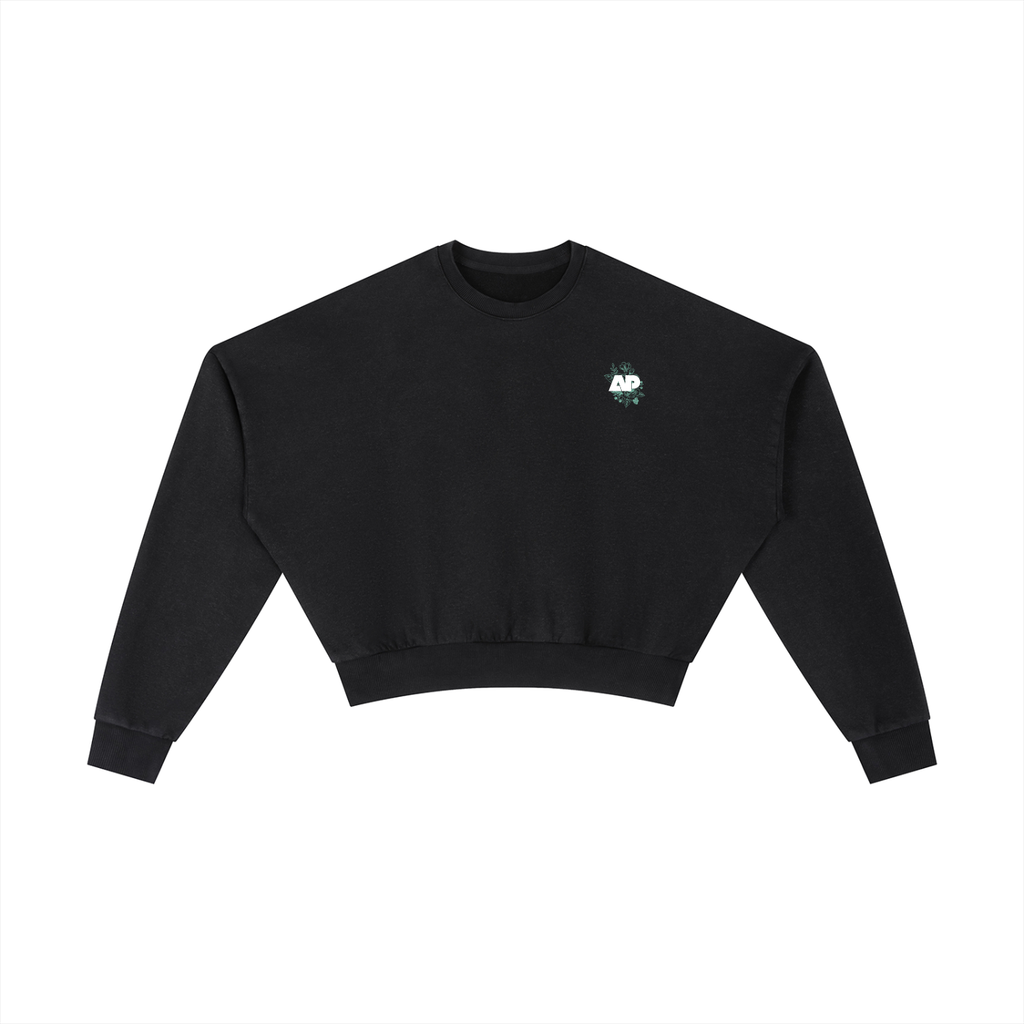 Vintage Washed Cropped Sweatshirt