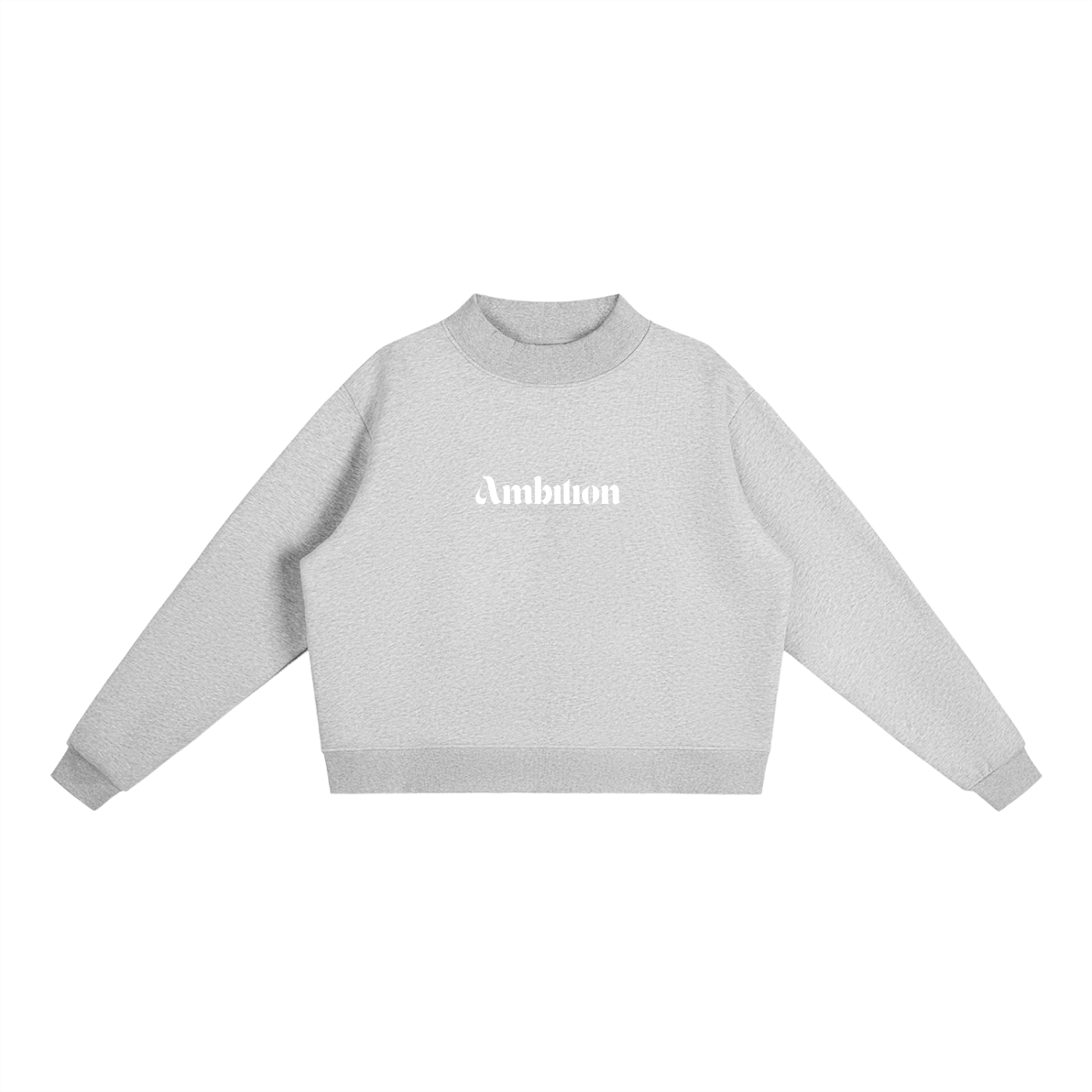 Mock-CrewNeck Sweatshirt