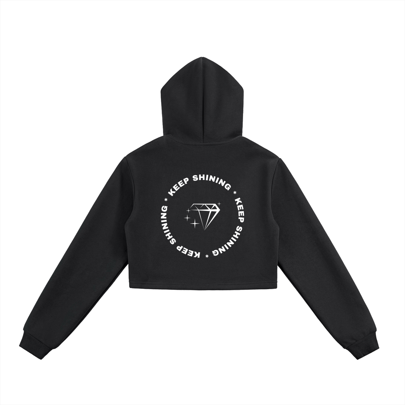 Cropped Zip-Up Hoodie