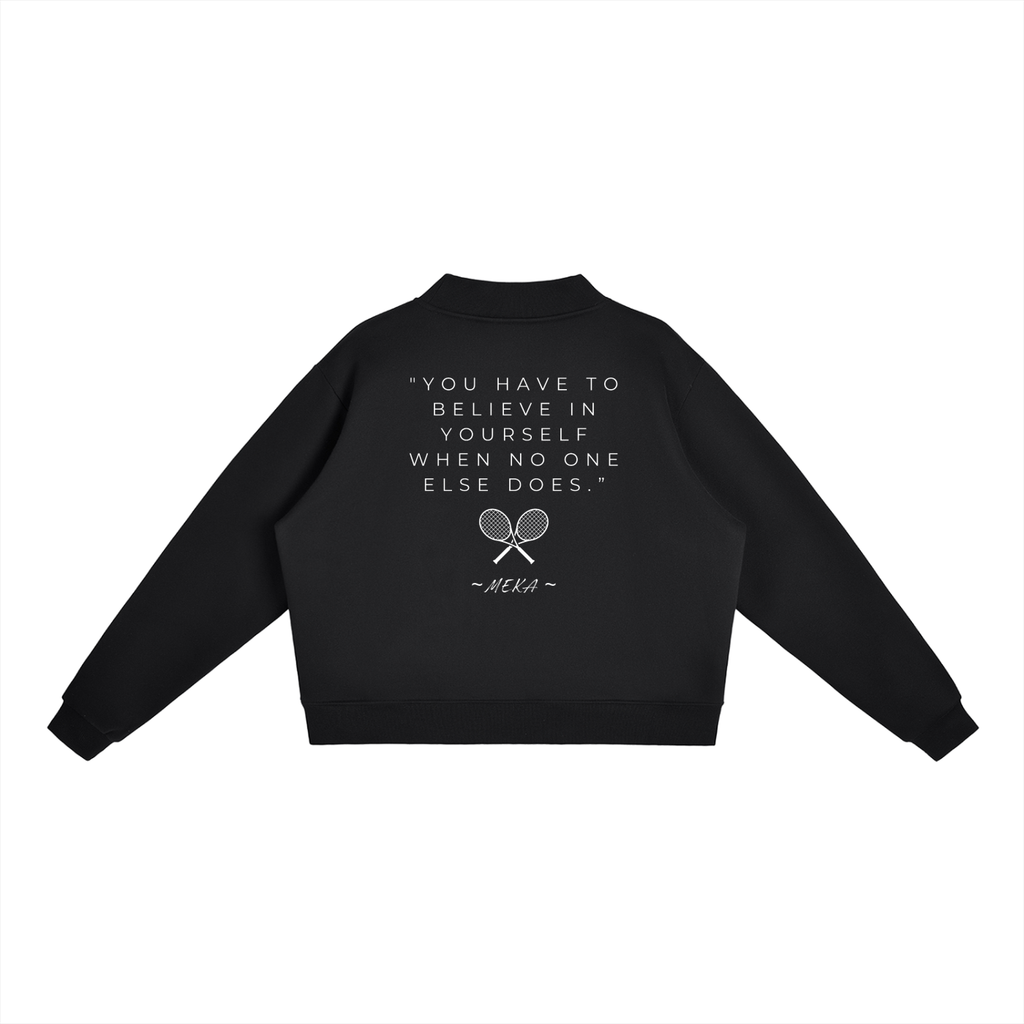Mock-CrewNeck Sweatshirt