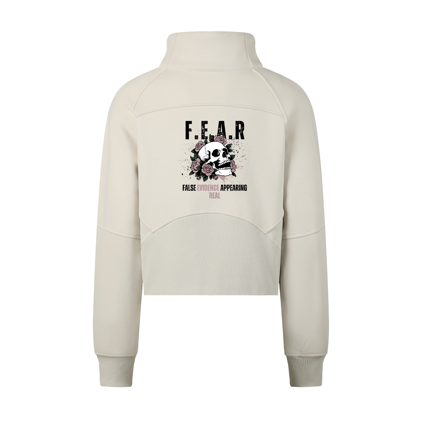 Cropped Half-Zip Sweatshirt