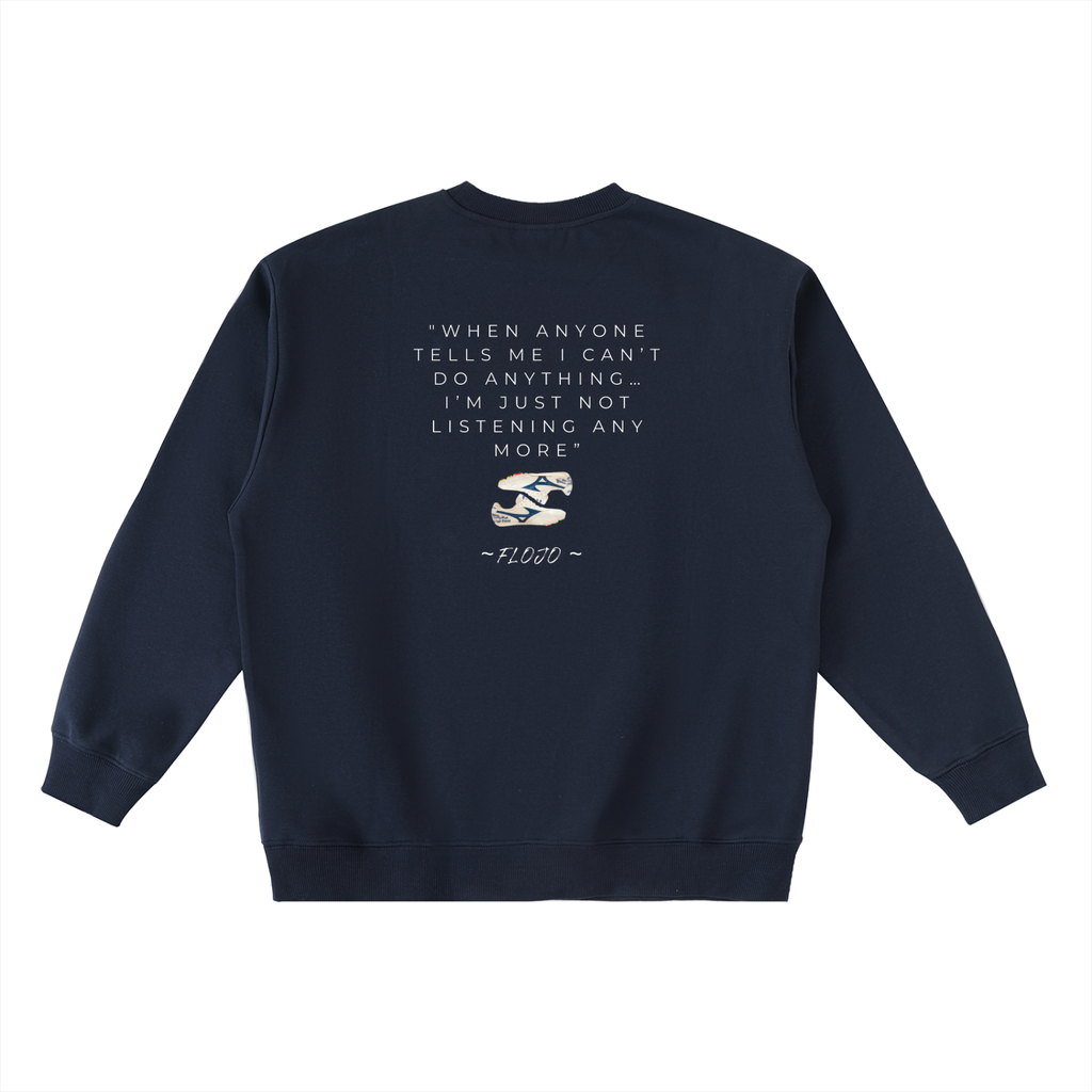 Women's Oversized Crewneck Taped Sweatshirt