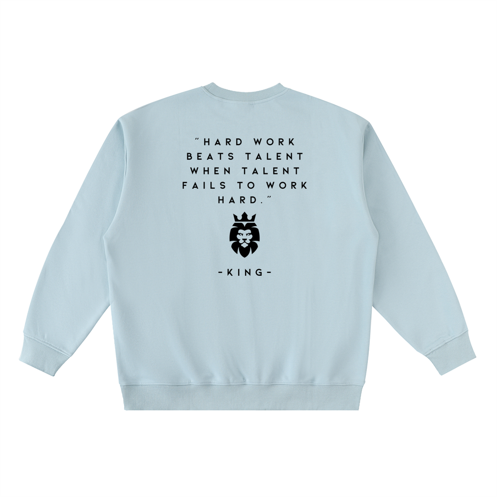 Ambition Oversized Crewneck Taped Sweatshirt Dark Logo 23.6