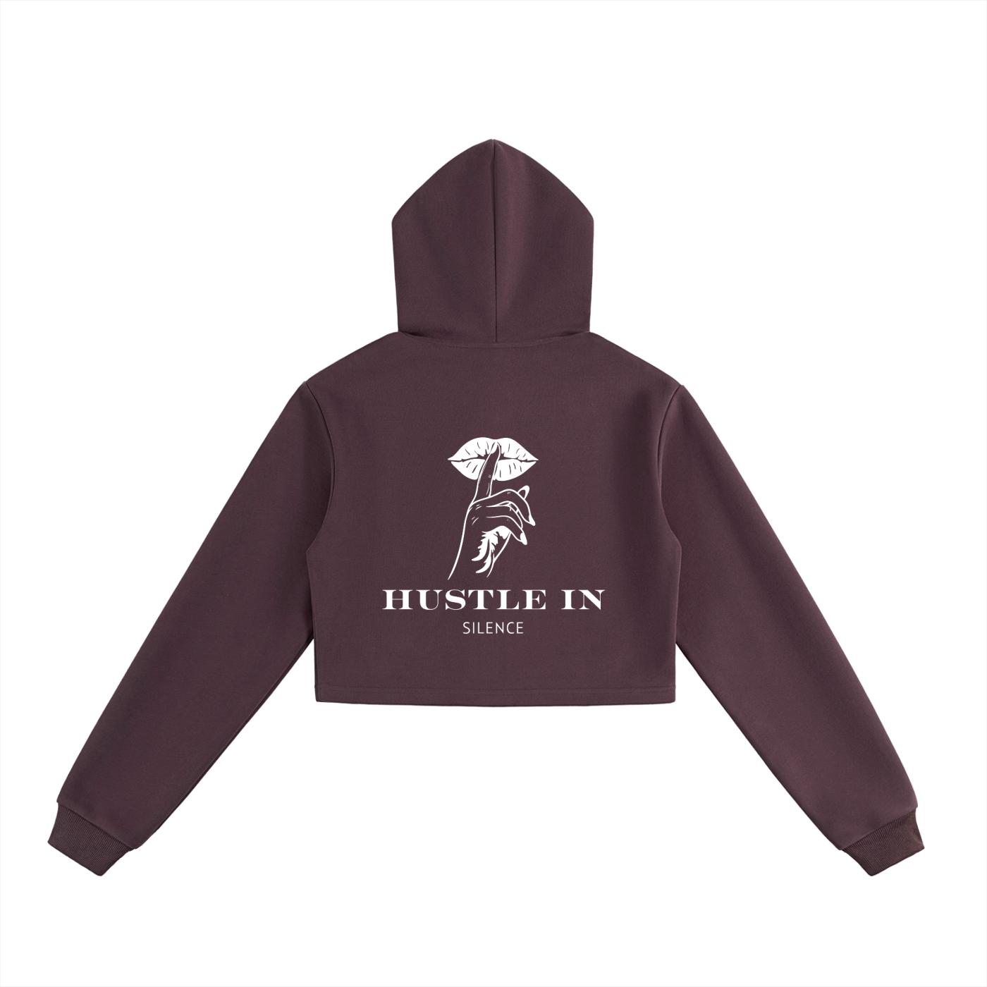 Cropped Zip-Up Hoodie