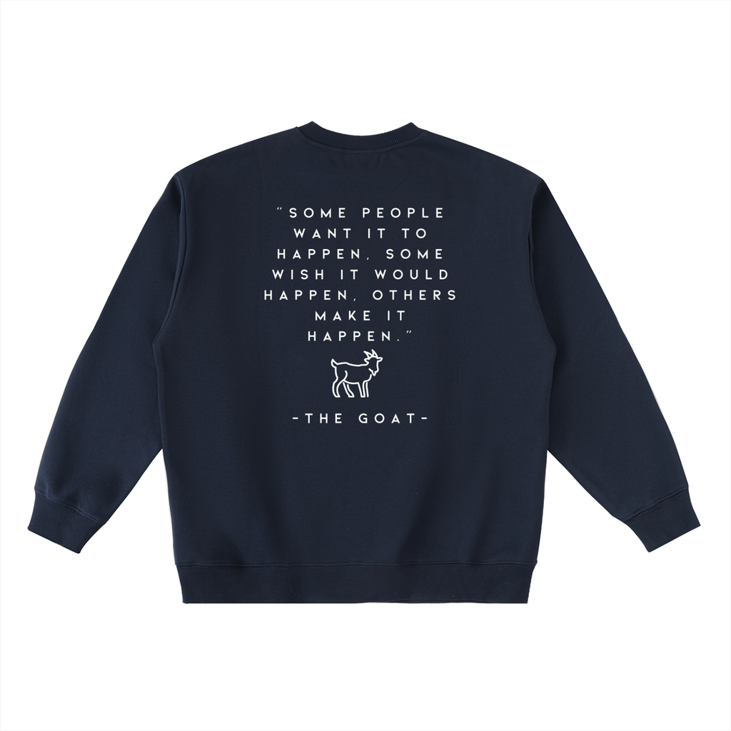 Ambition Oversized Crewneck Taped Sweatshirt Light Logo 23