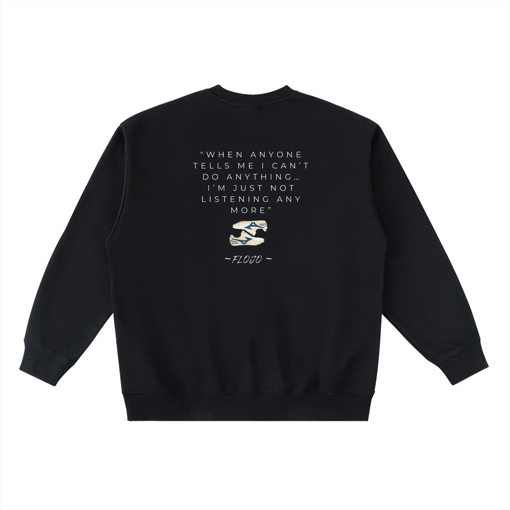 Women's Oversized Crewneck Taped Sweatshirt