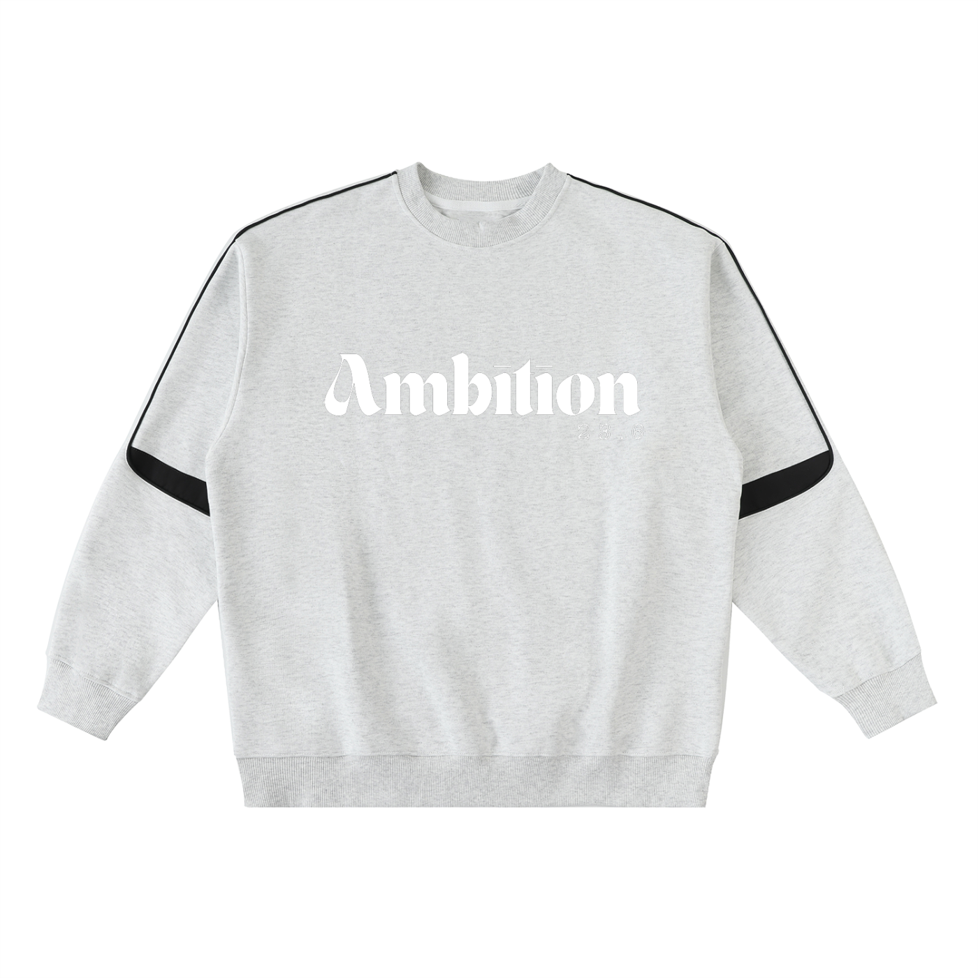 Ambition Oversized Crewneck Taped Sweatshirt Light Logo 23.6