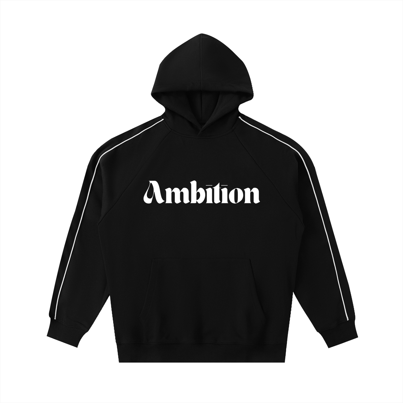 Ambition Contrast Piping Raglan Hoodie