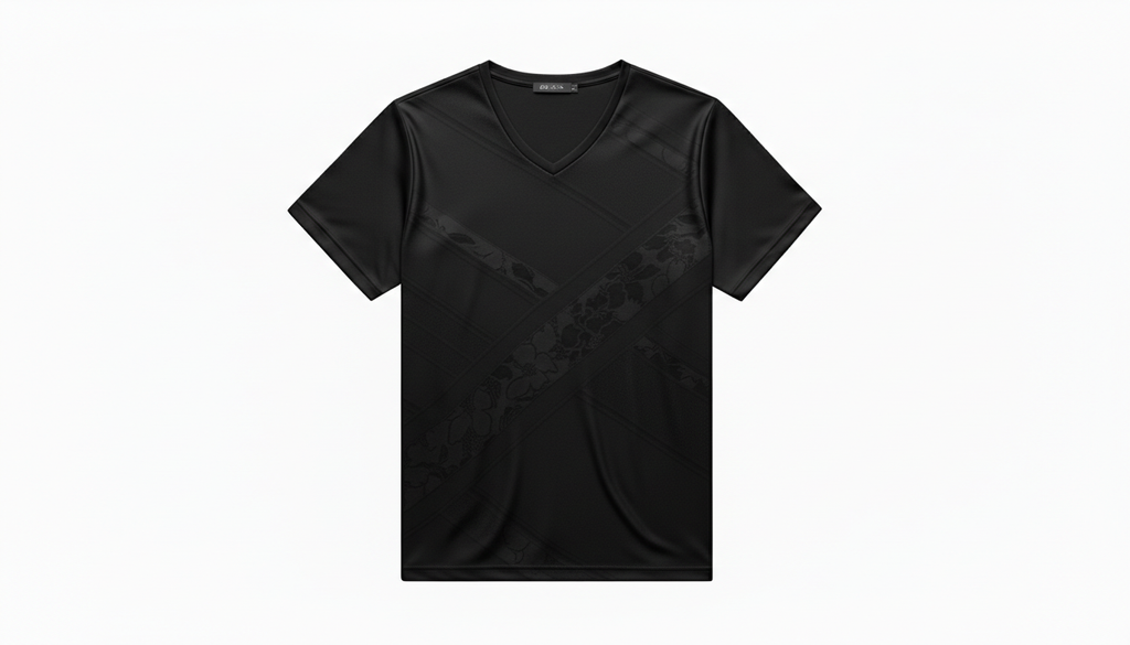 Men's Plus Size V-Neck Short Sleeve T-Shirt