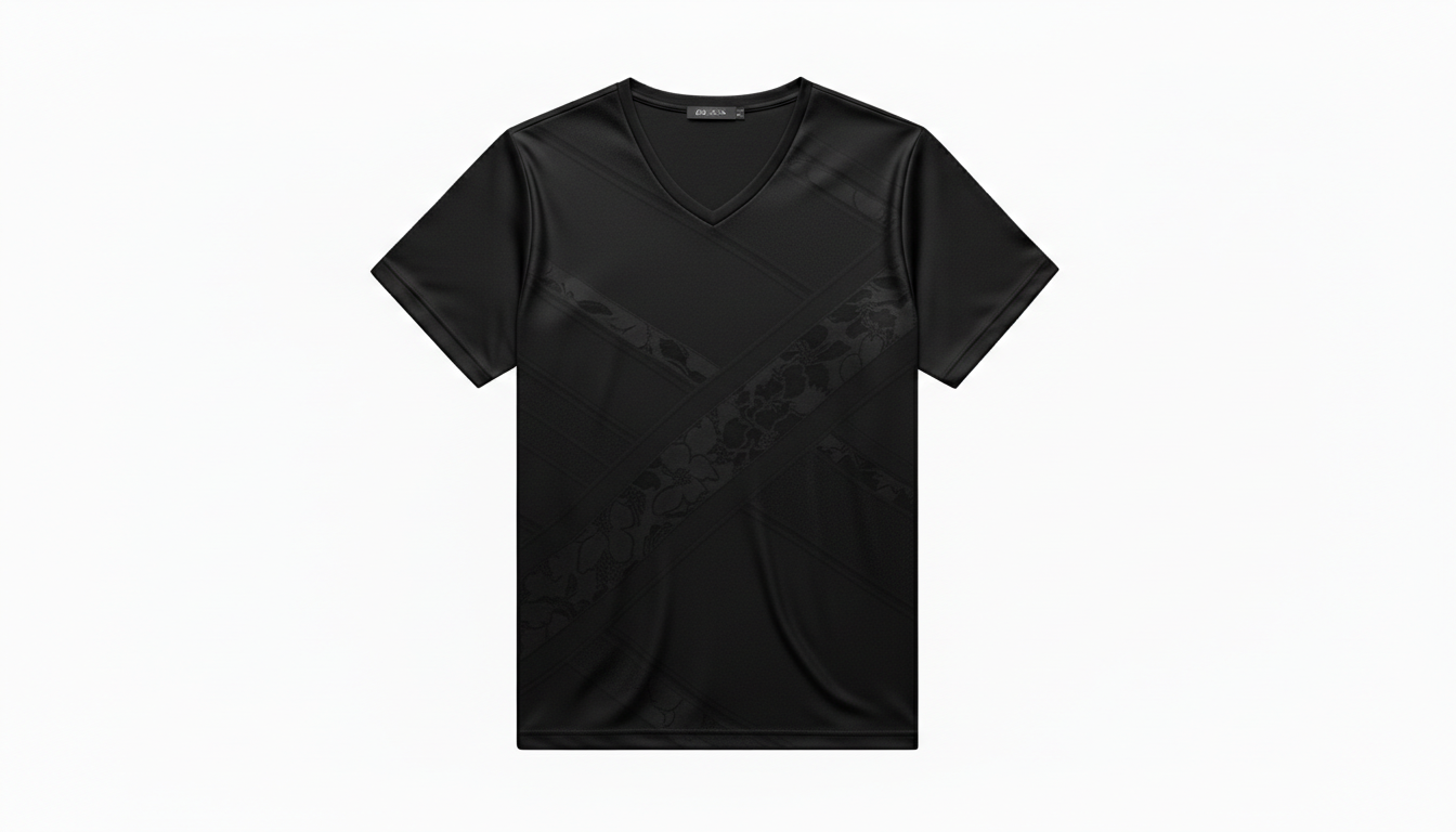 Men's Plus Size V-Neck Short Sleeve T-Shirt