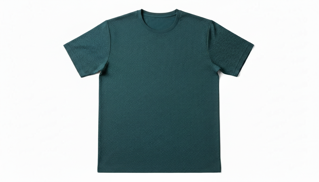 Men's Plus Size Breathable Texture Short Sleeve T-Shirt