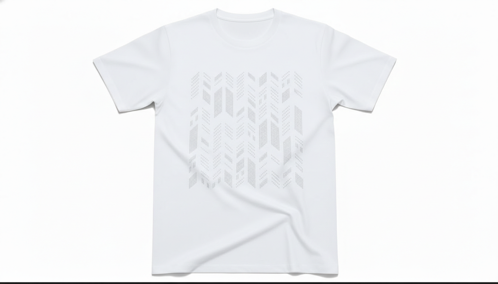 Round Neck Embroidered T-Shirt
