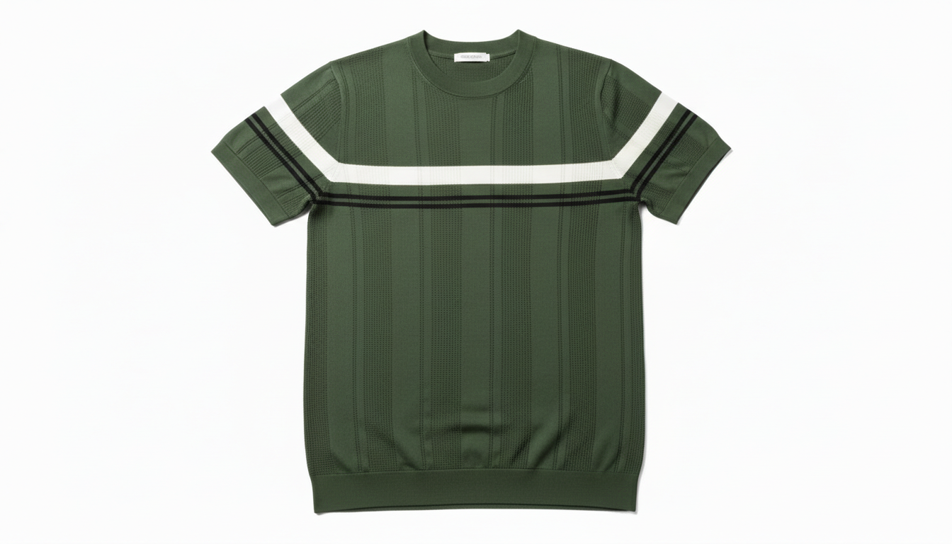 Plus Size Striped Short Sleeve Shirt