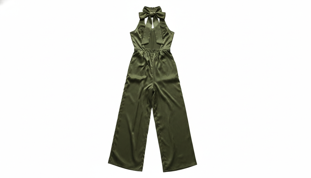 Tied  Wide Leg Jumpsuit