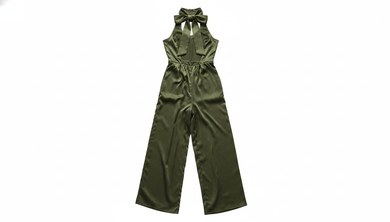 Tied  Wide Leg Jumpsuit