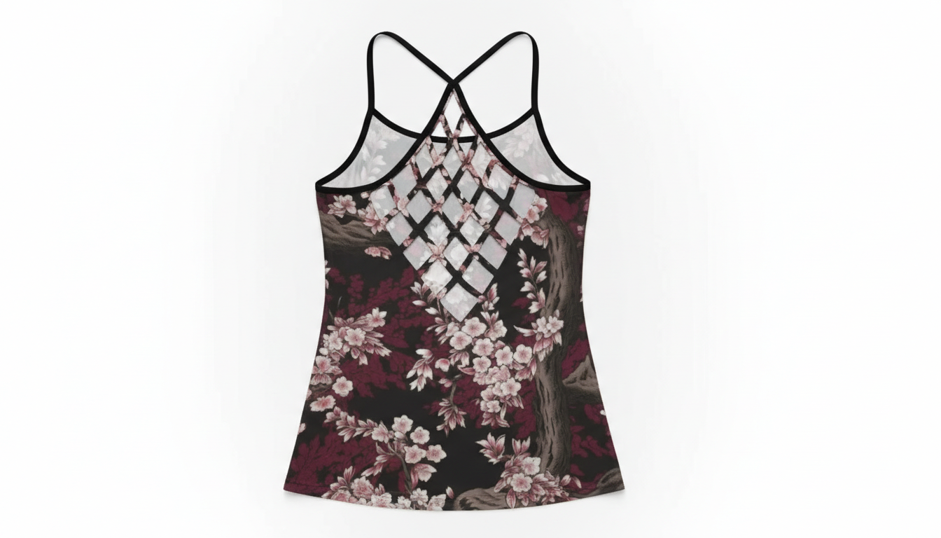 Criss-Cross Open Back Tank Top