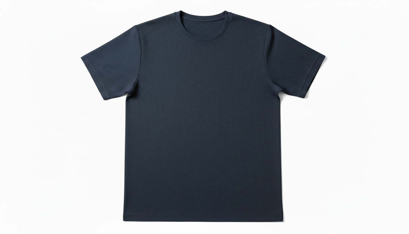 Men's Plus Size Breathable Texture Short Sleeve T-Shirt