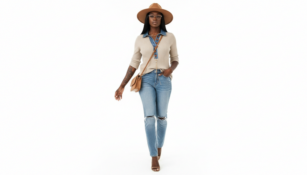 Detail Ribbed Knit Top