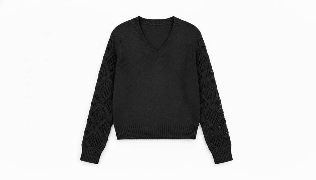 V-Neck Knit Sweater