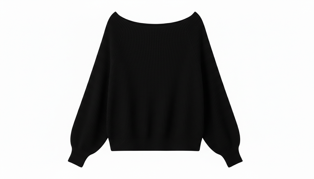 Single Shoulder Knit Sweater