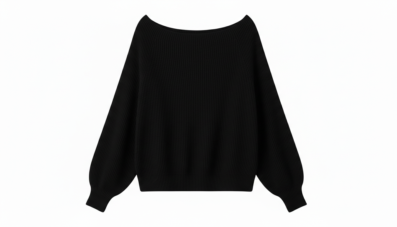 Single Shoulder Knit Sweater