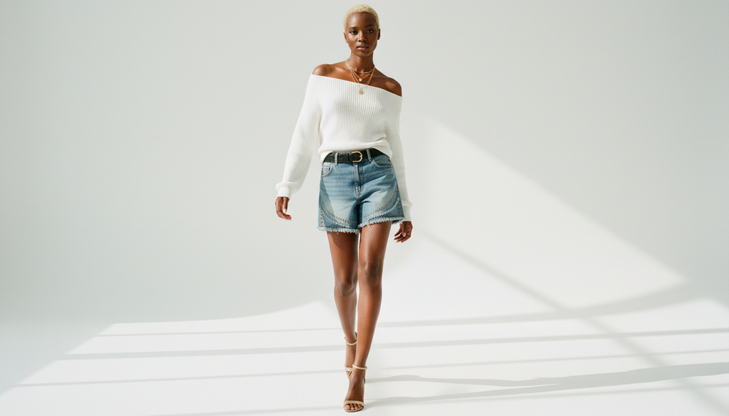 Single Shoulder Knit Sweater