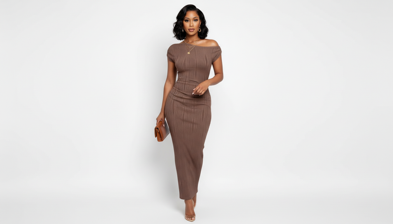 Single Shoulder Bodycon Dress