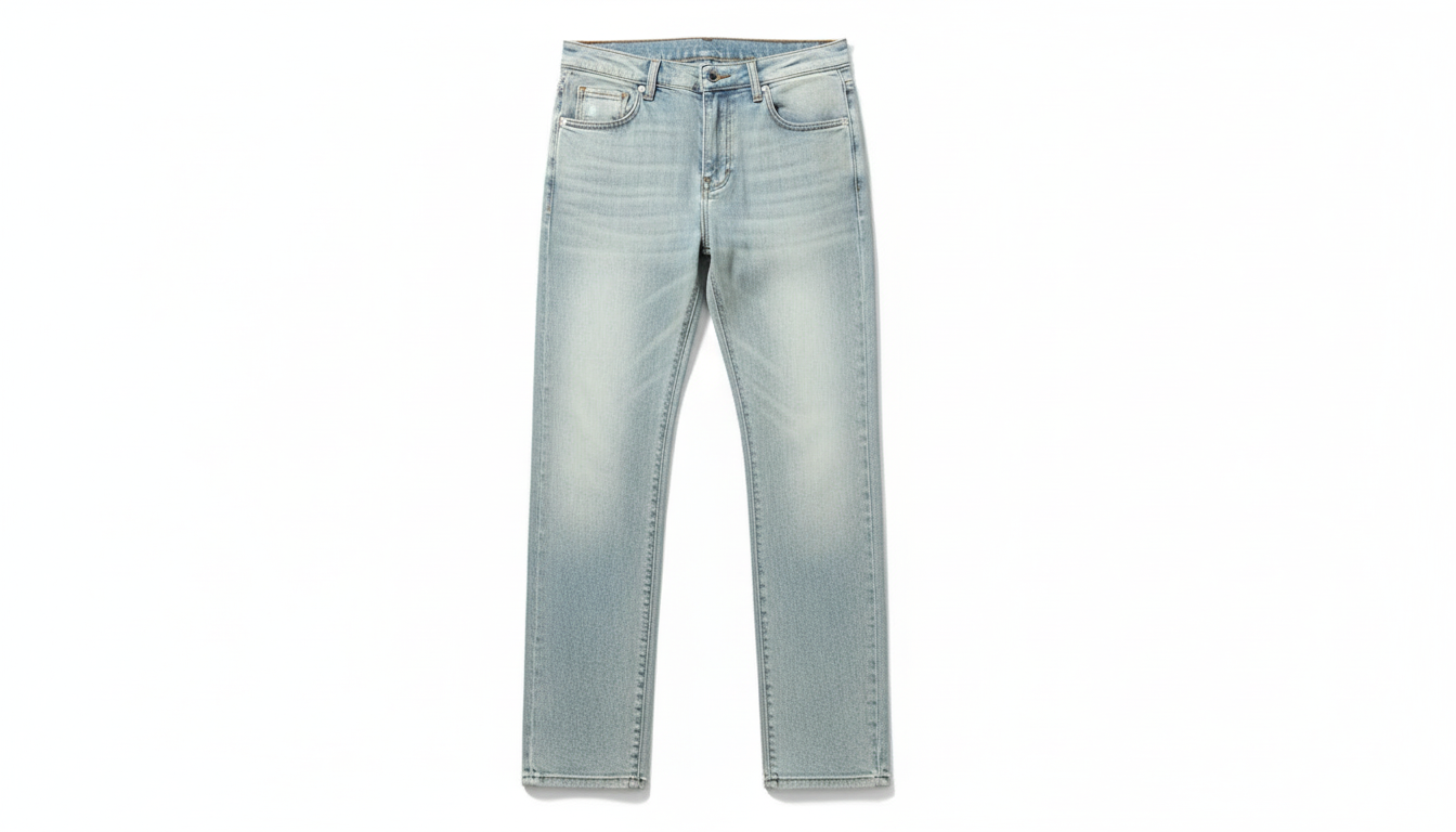 Wash Straight Fit Casual Jeans