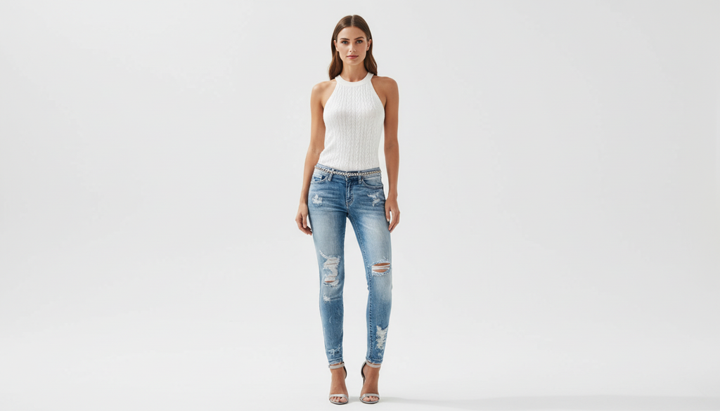 Distressed Skinny Jeans