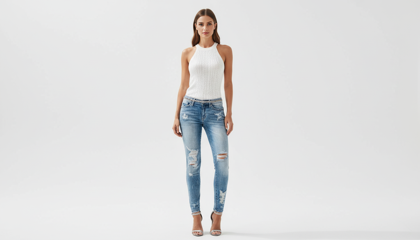 Distressed Skinny Jeans