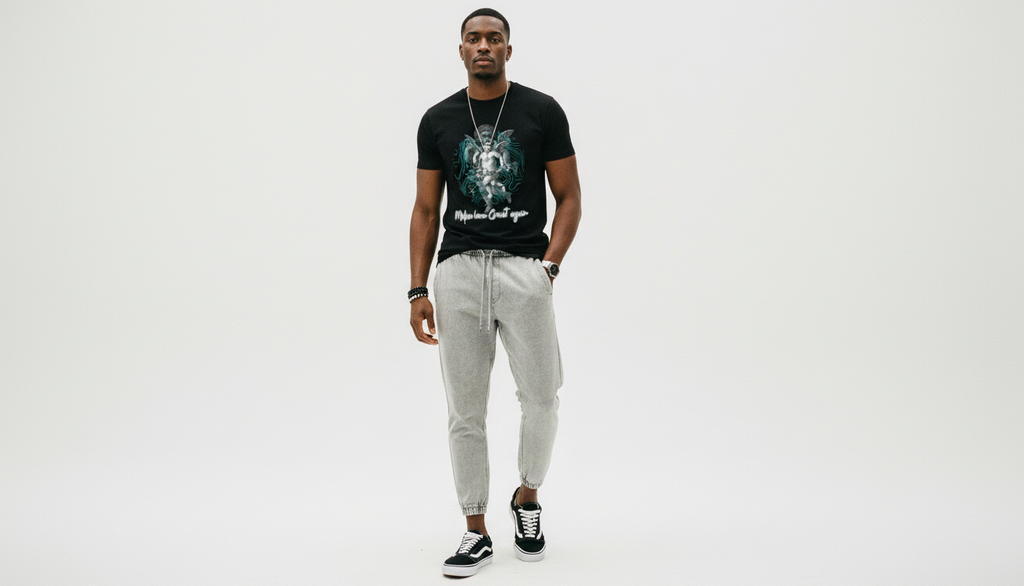 Loose Fit Drawstring Casual Pants