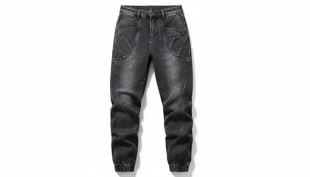 Washed Cargo Jogger Jeans
