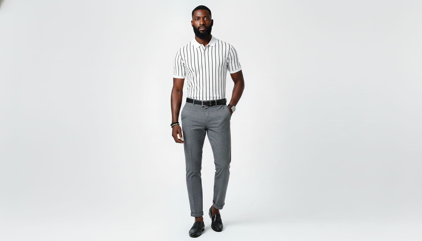 Loose Fit Straight Leg Pants.