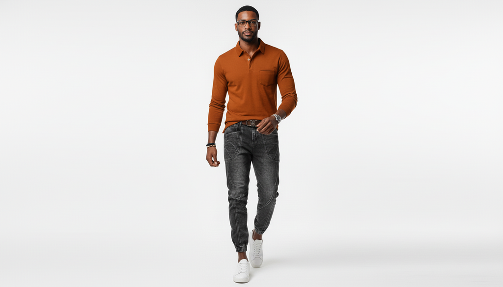 Washed Cargo Jogger Jeans