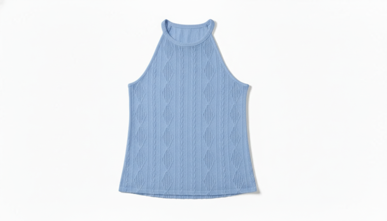 Textured Round Neck Tank