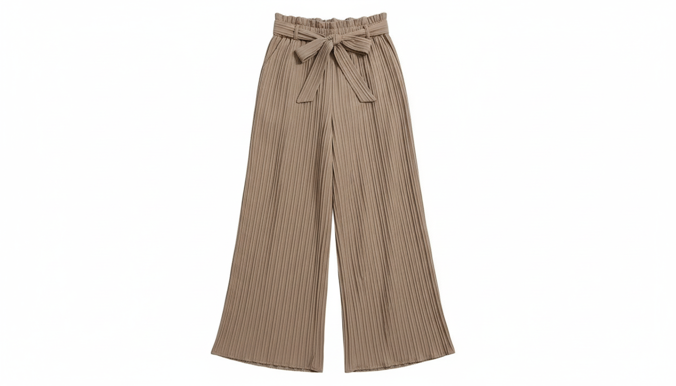 Tied Wide Leg Long Pants