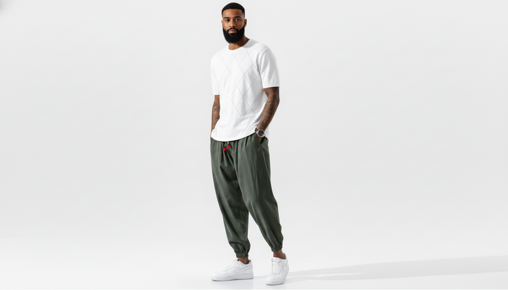 Casual Loose Fit Drawstring Joggers