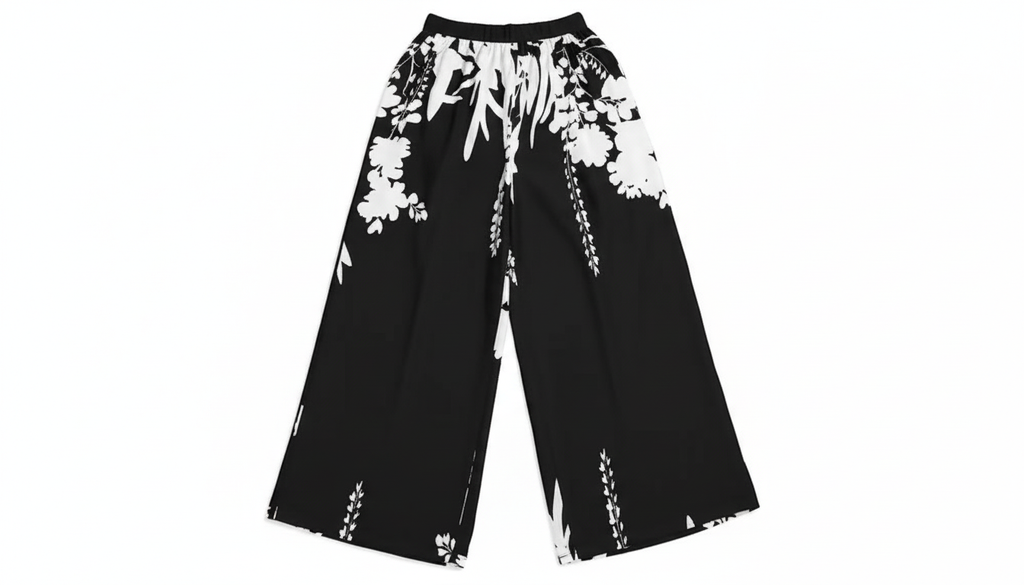 Printed Wide Leg Pants
