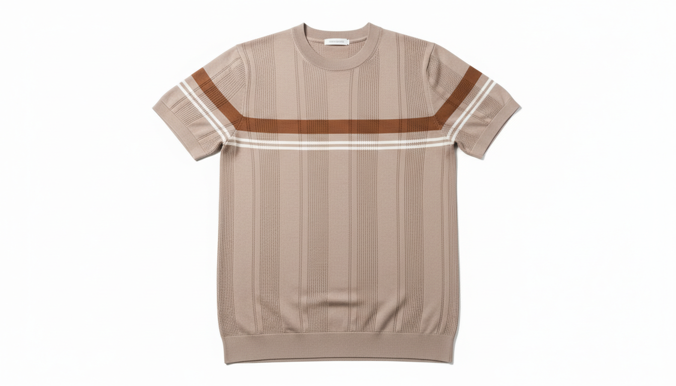 Plus Size Striped Short Sleeve Shirt
