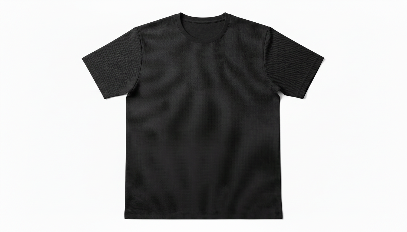 Men's Plus Size Breathable Texture Short Sleeve T-Shirt