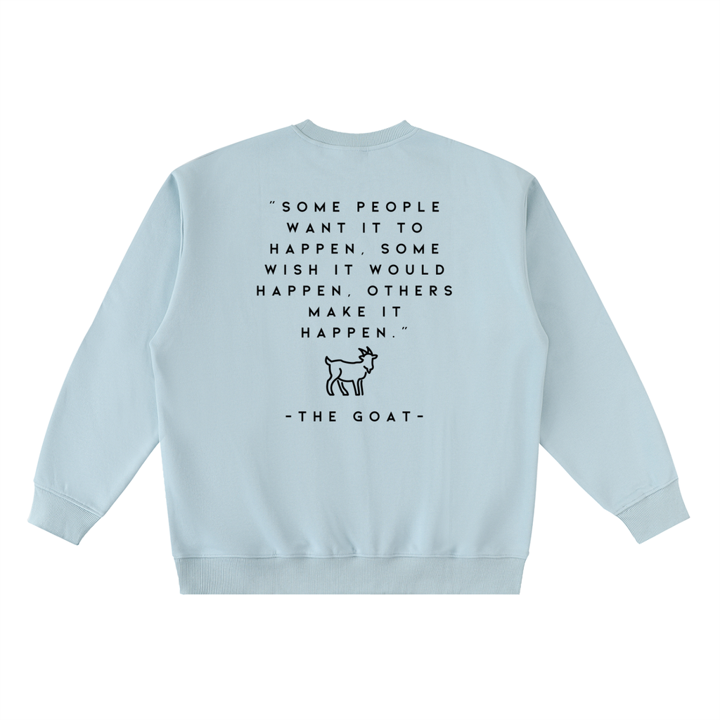 Ambition Oversized Crewneck Taped Sweatshirt Dark Logo 23