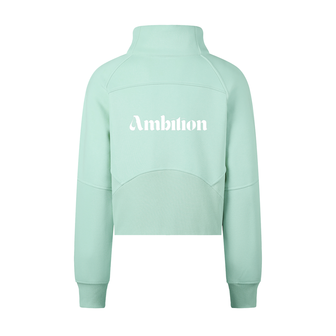 Cropped Half-Zip Sweatshirt