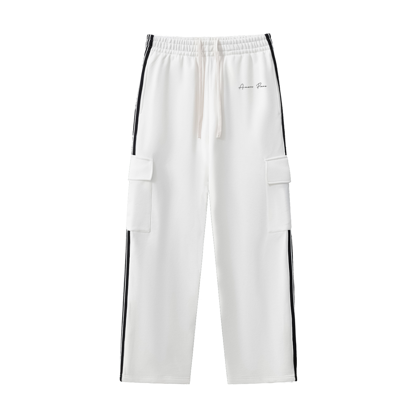 Side Stripe Straight-Leg Pants