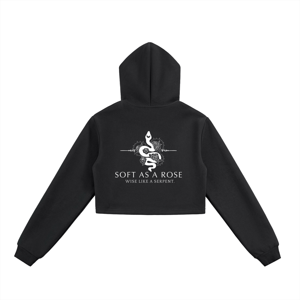 Cropped Zip-Up Hoodie
